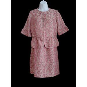 Elie Tahari Old Money Oriana Brocade Classic Candlelight 2 Piece Jacket/Dress 6